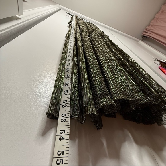 Sabina Musayev - Helena Metallic Tiered Maxi Dress in Gold size xsmall - Picture 5 of 11